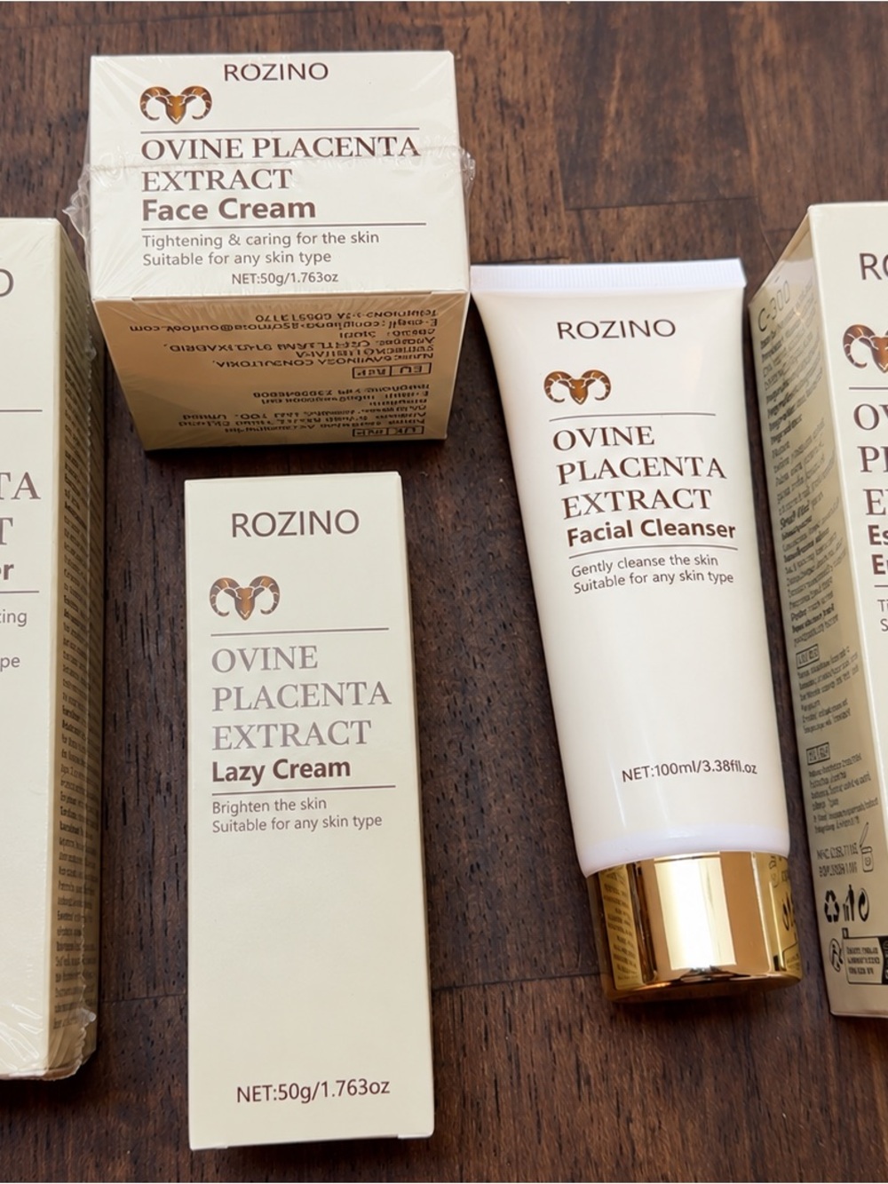 ROZINO Ovine Placenta Extract 5-Piece Skincare Set New Sealed